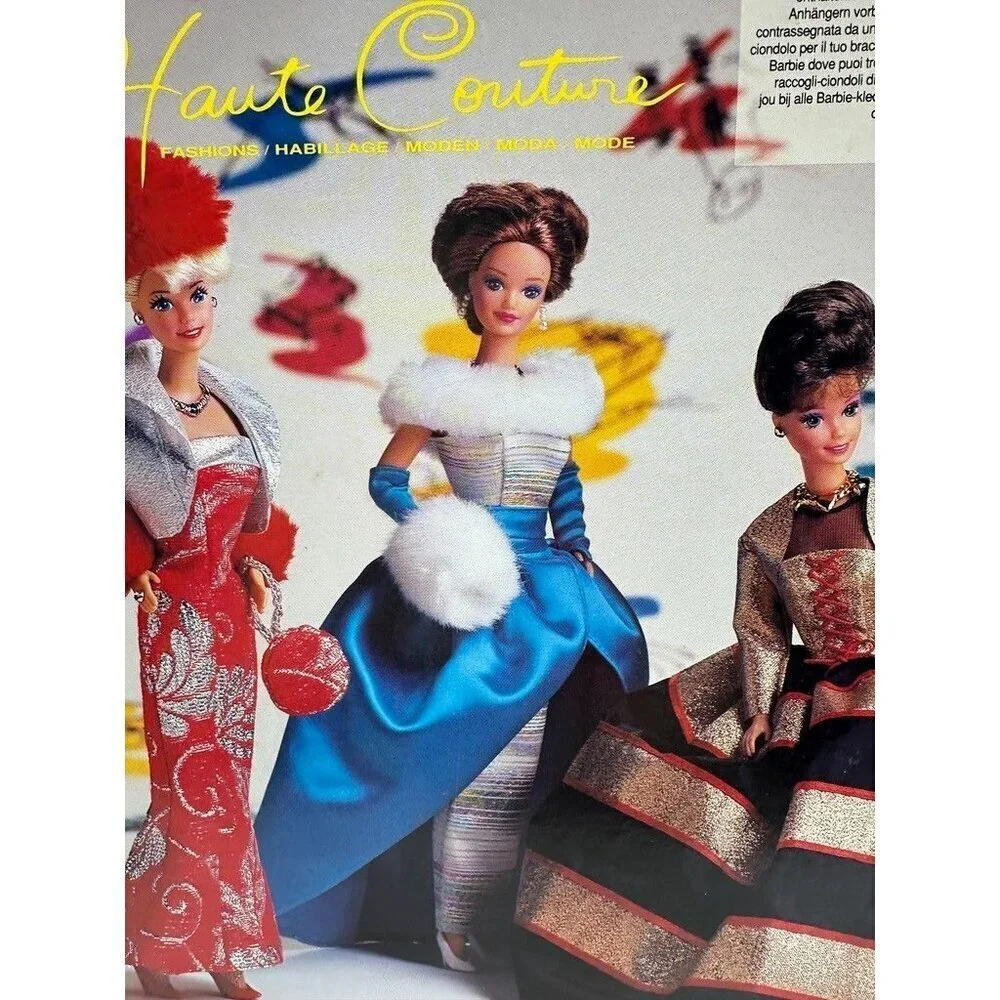 Vintage 1993 Mattel NIP 10772 Barbie Haute Couture Dress Reassembled in Package